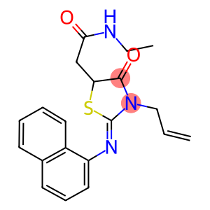 2-[3-allyl-2-(1-naphthylimino)-4-oxo-1,3-thiazolidin-5-yl]-N-ethylacetamide