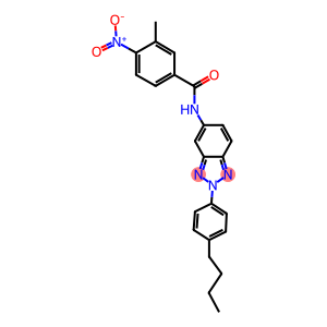 N-[2-(4-butylphenyl)-2H-1,2,3-benzotriazol-5-yl]-4-nitro-3-methylbenzamide