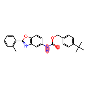 4-tert-butylbenzyl 2-(2-methylphenyl)-1,3-benzoxazol-5-ylcarbamate