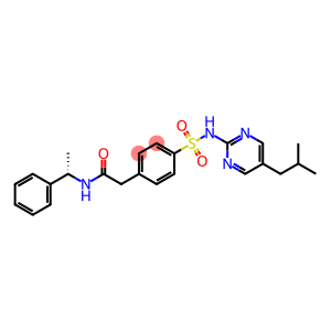 4-[[[5-(2-Methylpropyl)-2-pyrimidinyl]amino]sulfonyl]-N-[(S)-1-phenylethyl]benzeneacetamide