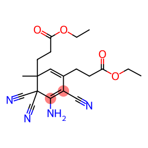 ethyl 3-[5-amino-4,4,6-tricyano-3-(3-ethoxy-3-oxopropyl)-3-methyl-1,5-cyclohexadien-1-yl]propanoate