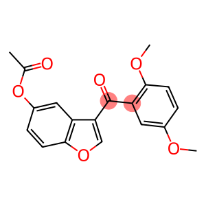 3-(2,5-dimethoxybenzoyl)-1-benzofuran-5-yl acetate