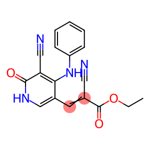 ethyl 3-(4-anilino-5-cyano-6-oxo-1,6-dihydro-3-pyridinyl)-2-cyanoacrylate