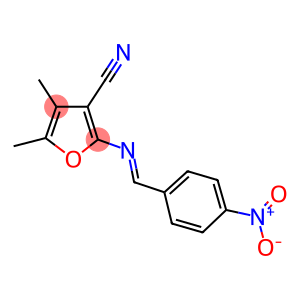 2-({4-nitrobenzylidene}amino)-4,5-dimethyl-3-furonitrile