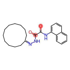 2-(2-cyclododecylidenehydrazino)-N-(1-naphthyl)-2-oxoacetamide