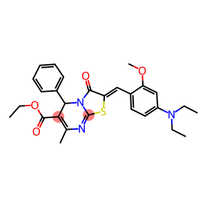 ethyl 2-[4-(diethylamino)-2-methoxybenzylidene]-7-methyl-3-oxo-5-phenyl-2,3-dihydro-5H-[1,3]thiazolo[3,2-a]pyrimidine-6-carboxylate