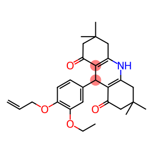 9-[4-(allyloxy)-3-ethoxyphenyl]-3,3,6,6-tetramethyl-3,4,6,7,9,10-hexahydro-1,8(2H,5H)-acridinedione