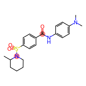 N-[4-(dimethylamino)phenyl]-4-[(2-methyl-1-piperidinyl)sulfonyl]benzamide