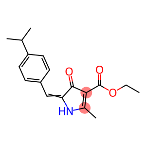 ethyl (5E)-2-methyl-4-oxo-5-[4-(propan-2-yl)benzylidene]-4,5-dihydro-1H-pyrrole-3-carboxylate