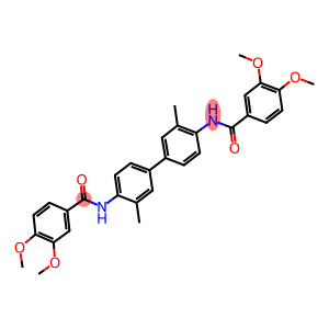 N-{4'-[(3,4-dimethoxybenzoyl)amino]-3,3'-dimethyl[1,1'-biphenyl]-4-yl}-3,4-dimethoxybenzamide