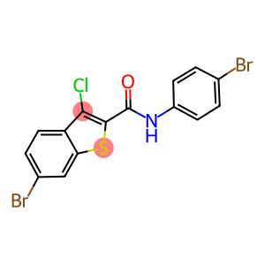 6-bromo-N-(4-bromophenyl)-3-chloro-1-benzothiophene-2-carboxamide