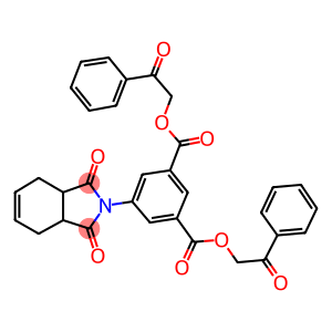 bis(2-oxo-2-phenylethyl) 5-(1,3-dioxo-1,3,3a,4,7,7a-hexahydro-2H-isoindol-2-yl)isophthalate