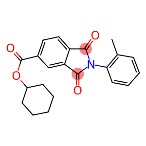 cyclohexyl 2-(2-methylphenyl)-1,3-dioxo-5-isoindolinecarboxylate