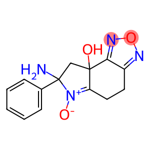 8aH-Pyrrolo[3,2-e]-2,1,3-benzoxadiazol-8a-ol,7-amino-4,5,7,8-tetrahydro-7-phenyl-,6-oxide(9CI)