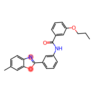 N-[3-(6-methyl-1,3-benzoxazol-2-yl)phenyl]-3-propoxybenzamide