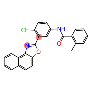 N-(4-chloro-3-naphtho[1,2-d][1,3]oxazol-2-ylphenyl)-2-methylbenzamide