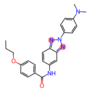 N-{2-[4-(dimethylamino)phenyl]-2H-1,2,3-benzotriazol-5-yl}-4-propoxybenzamide