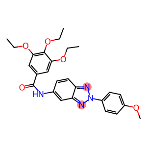 3,4,5-triethoxy-N-[2-(4-methoxyphenyl)-2H-1,2,3-benzotriazol-5-yl]benzamide