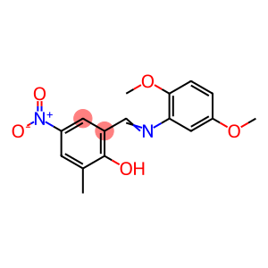 2-{(E)-[(2,5-dimethoxyphenyl)imino]methyl}-6-methyl-4-nitrophenol