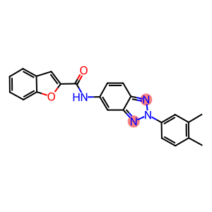 N-[2-(3,4-dimethylphenyl)-2H-1,2,3-benzotriazol-5-yl]-1-benzofuran-2-carboxamide