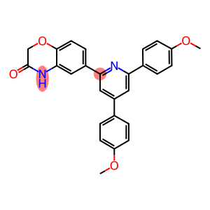 6-[4,6-bis(4-methoxyphenyl)-2-pyridinyl]-2H-1,4-benzoxazin-3(4H)-one