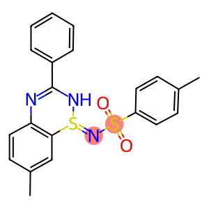 4-methyl-N-(7-methyl-3-phenyl-1lambda~4~,2,4-benzothiadiazin-1(2H)-ylidene)benzenesulfonamide