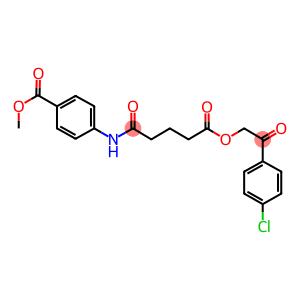 methyl 4-({5-[2-(4-chlorophenyl)-2-oxoethoxy]-5-oxopentanoyl}amino)benzoate