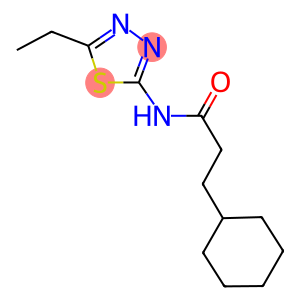 3-cyclohexyl-N-(5-ethyl-1,3,4-thiadiazol-2-yl)propanamide