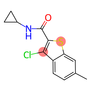 3-chloro-N-cyclopropyl-6-methyl-1-benzothiophene-2-carboxamide