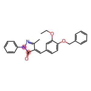 4-[4-(benzyloxy)-3-ethoxybenzylidene]-5-methyl-2-phenyl-2,4-dihydro-3H-pyrazol-3-one