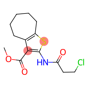 methyl 2-[(3-chloropropanoyl)amino]-5,6,7,8-tetrahydro-4H-cyclohepta[b]thiophene-3-carboxylate