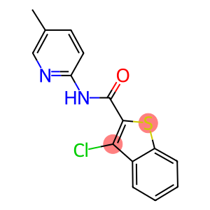 3-chloro-N-(5-methyl-2-pyridinyl)-1-benzothiophene-2-carboxamide