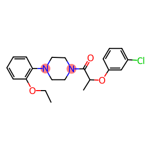 1-[2-(3-chlorophenoxy)propanoyl]-4-(2-ethoxyphenyl)piperazine