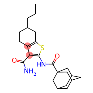 2-[(1-adamantylcarbonyl)amino]-6-propyl-4,5,6,7-tetrahydro-1-benzothiophene-3-carboxamide