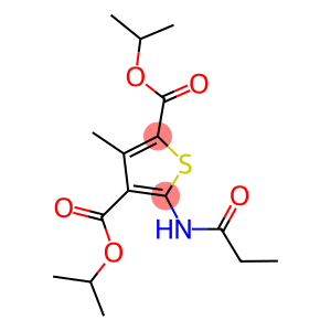 diisopropyl 3-methyl-5-(propionylamino)-2,4-thiophenedicarboxylate