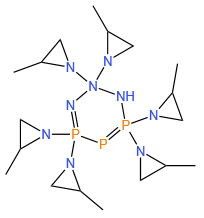 2,2,4,4,6,6-Hexahydro-2,2,4,4,6,6-hexakis(2-methyl-1-aziridinyl)-1,3,5,2,4,6-triazatriphosphorine