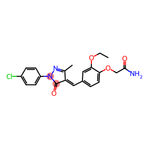 2-(4-{[1-(4-chlorophenyl)-3-methyl-5-oxo-1,5-dihydro-4H-pyrazol-4-ylidene]methyl}-2-ethoxyphenoxy)acetamide