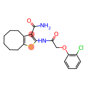 2-{[(2-chlorophenoxy)acetyl]amino}-4,5,6,7,8,9-hexahydrocycloocta[b]thiophene-3-carboxamide