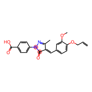 4-{4-[4-(allyloxy)-3-methoxybenzylidene]-3-methyl-5-oxo-4,5-dihydro-1H-pyrazol-1-yl}benzoic acid