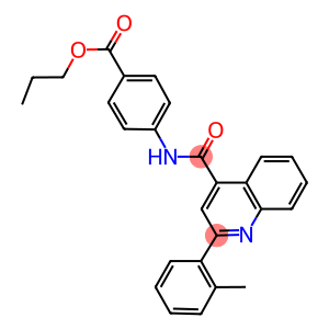 propyl 4-({[2-(2-methylphenyl)-4-quinolinyl]carbonyl}amino)benzoate