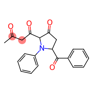 1-(5-Benzoyl-3-oxo-1-phenyl-2-pyrrolidinyl)-1,3-butanedione