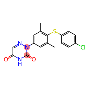 1,2,4-Triazine-3,5(2H,4H)-dione, 2-[4-[(4-chlorophenyl)thio]-3,5-dimethylphenyl]-