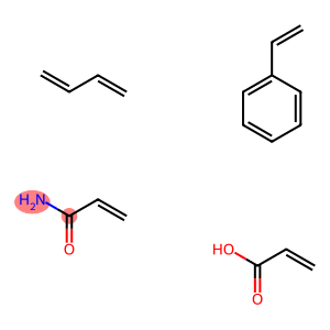 2-丙烯酸、1,3-丁二烯、乙烯基苯和2-丙烯酰胺的聚合物