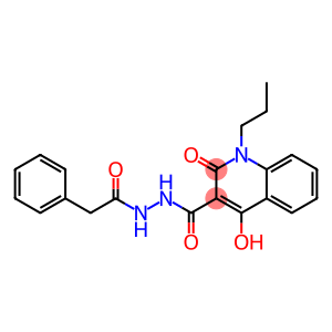 4-hydroxy-2-oxo-N'-(phenylacetyl)-1-propyl-1,2-dihydro-3-quinolinecarbohydrazide