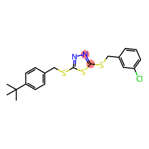 5-(4-叔丁基硫代)-2-(3-氯代苯基硫代)-1,3,4-噻二唑