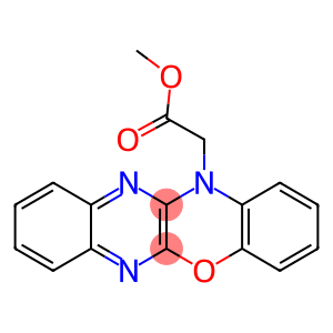 methyl 12H-quinoxalino[2,3-b][1,4]benzoxazin-12-ylacetate