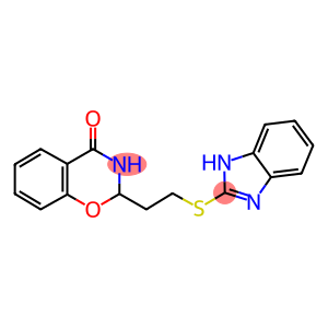 2-[2-(1H-benzimidazol-2-ylsulfanyl)ethyl]-2,3-dihydro-4H-1,3-benzoxazin-4-one