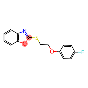 2-(1,3-benzoxazol-2-ylsulfanyl)ethyl 4-fluorophenyl ether