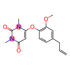 6-(4-allyl-2-methoxyphenoxy)-1,3-dimethyl-2,4(1H,3H)-pyrimidinedione