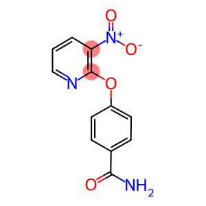 4-({3-nitro-2-pyridinyl}oxy)benzamide